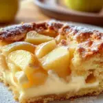 Apfelkuchen mit Vanillepudding, der Jeden Verrückt Macht