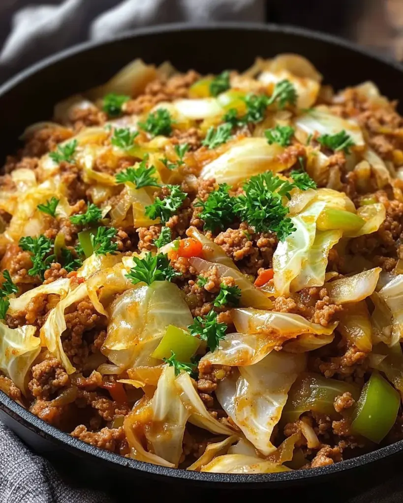 Bombastische Spitzkohl-Hackfleisch-Pfanne