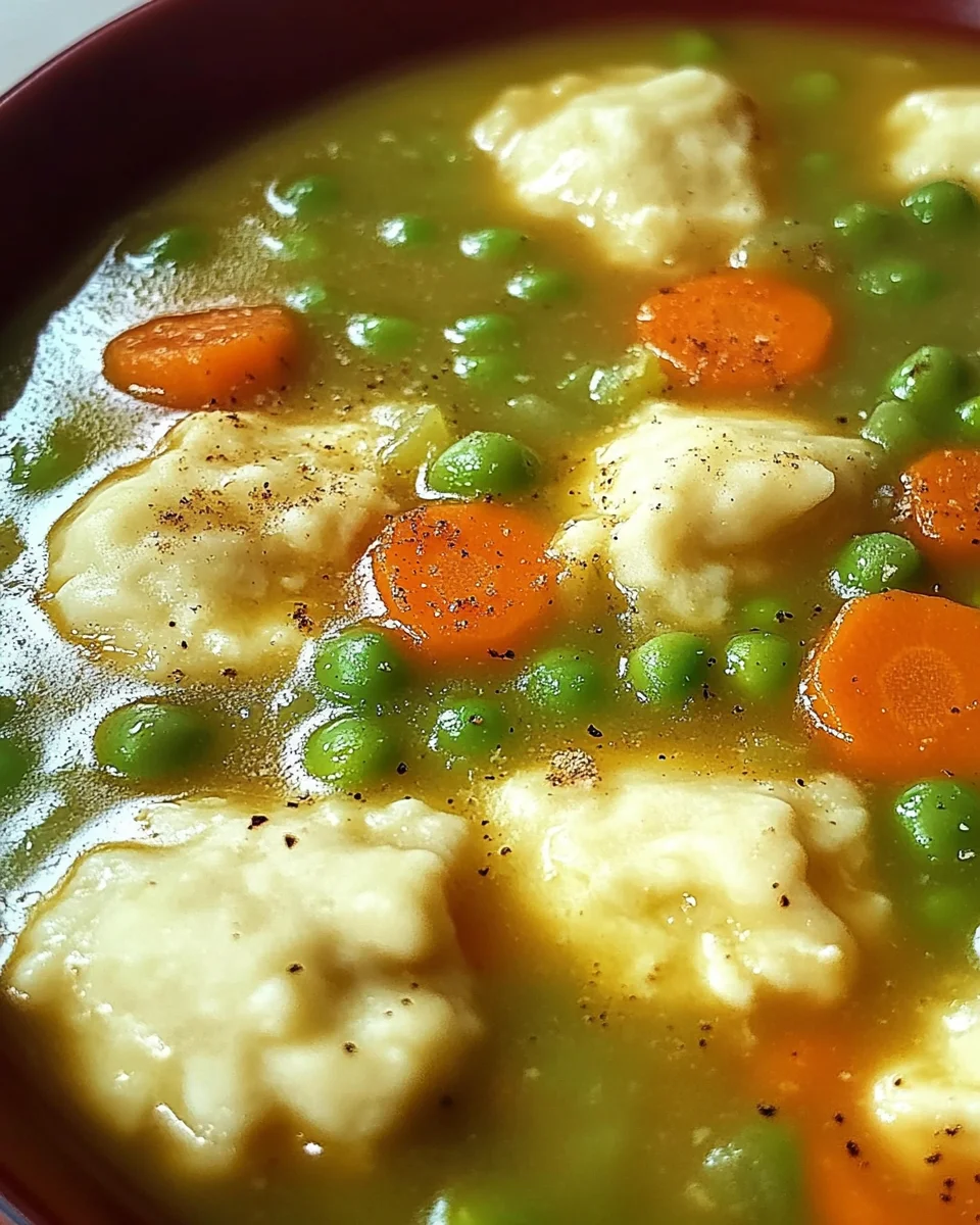 Borsóleves galuskával