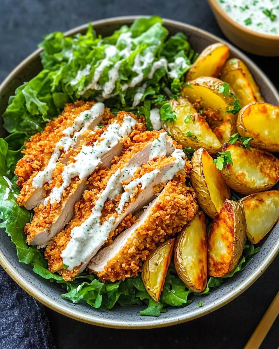 Caesar-Hähnchen-Schale