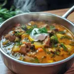 Cikánská polévka s masem a zeleninou