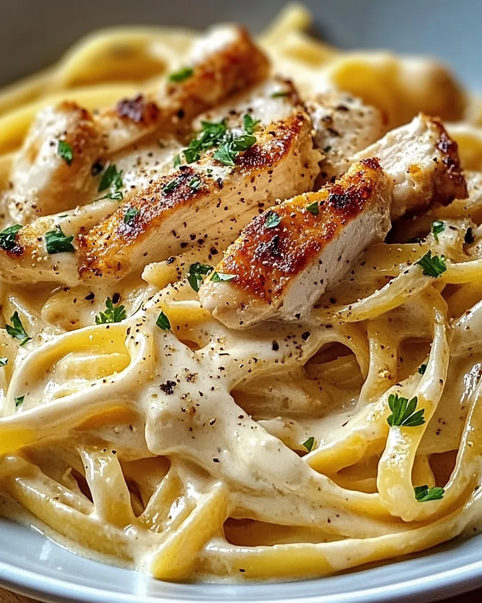 Cremige Hähnchen-Alfredo-Nudeln: Ein unglaubliches Ultimatives Rezept