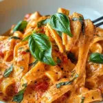 Cremige Tomaten-Knoblauch-Pasta