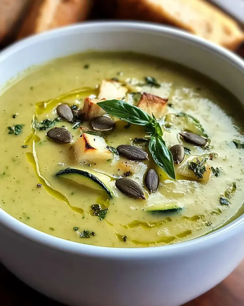 Cremige Zucchinisuppe