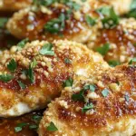 Crispy Parmesan Chicken with Garlic Sauce