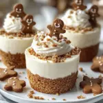 Einfache No-Bake-Lebkuchen-Käsekuchenförmchen