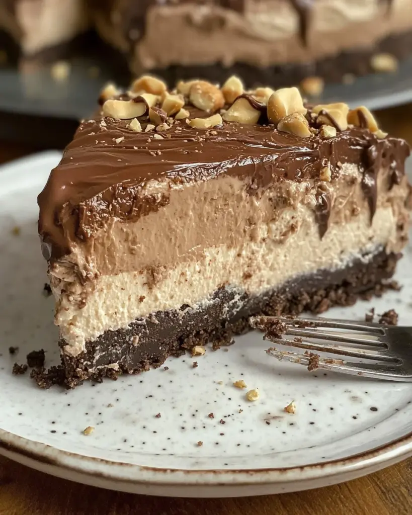 Ferrero-Rocher-Käsekuchen muss nicht gebacken werden, so cremig und einfach!