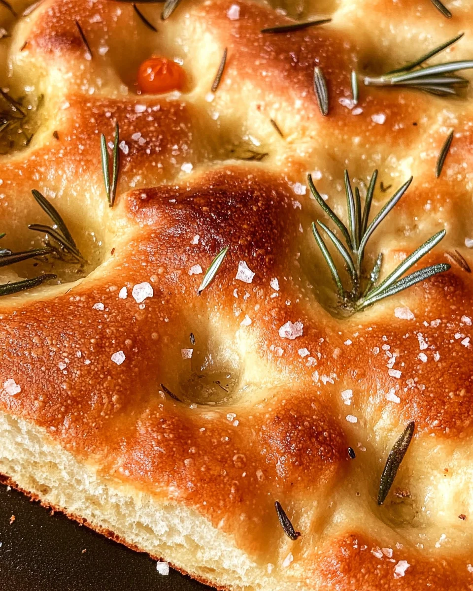 Focaccia (einfach und ohne Kneten)