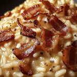 Französisches Zwiebel-Speck-Risotto