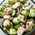 Gurkensalat mit hohem Proteingehalt