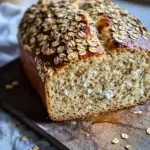 Haferflockenbrot mit Quark