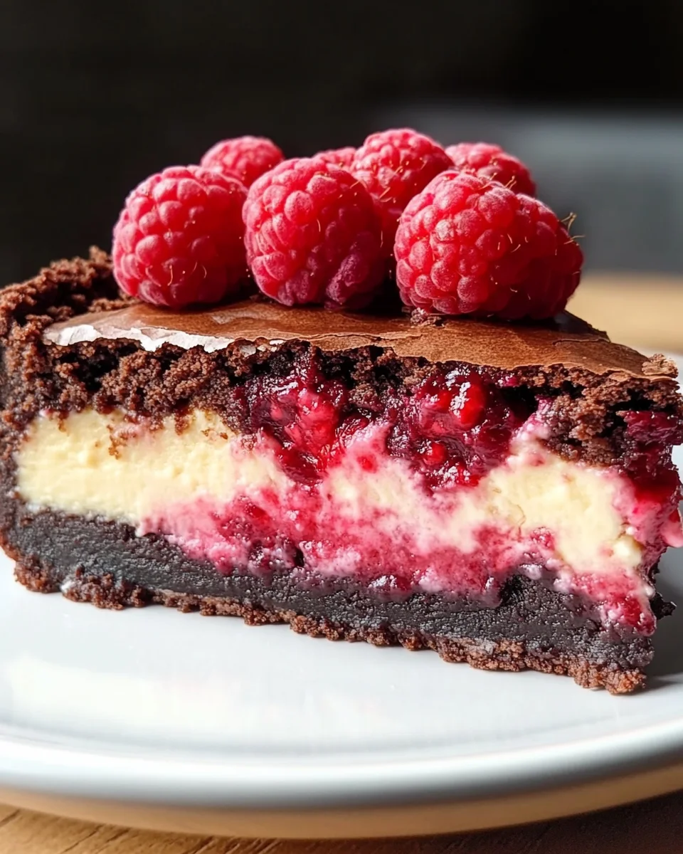 Himbeer-Brownie-Käsekuchen: