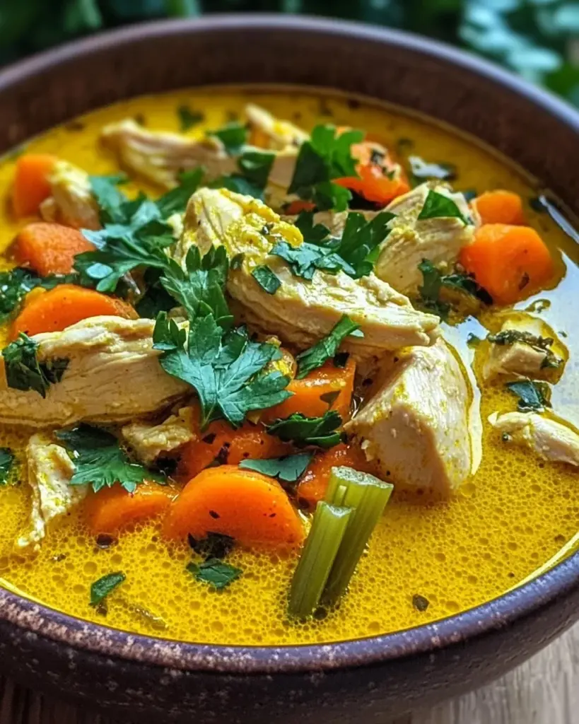 Immunstärkende Kurkuma-Hühnersuppe für Ihre Gesundheit!
