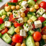 Kichererbsen-Salat mit Feta (nur 15 Minuten!)