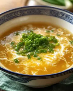 Klassische Eierflockensuppe