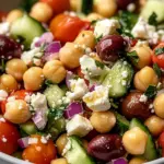 Mediterraner Kichererbsen-Feta-Salat