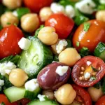 Mediterraner Kichererbsensalat