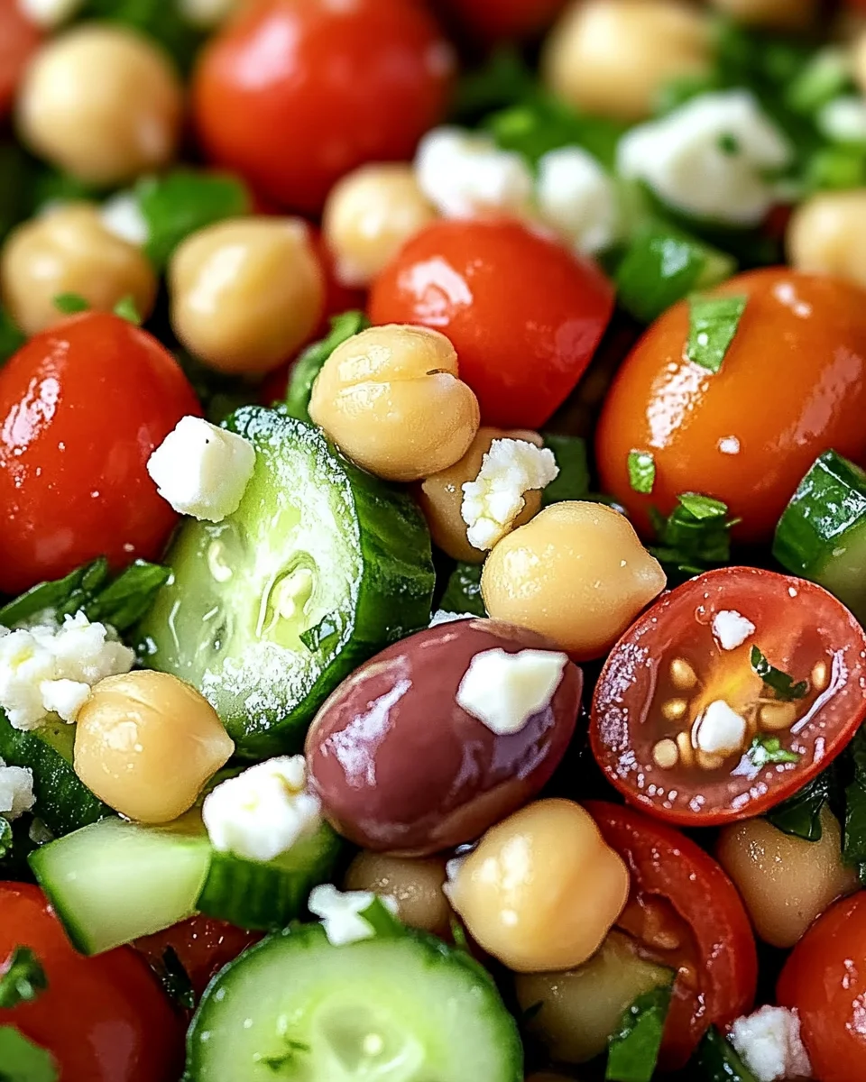Mediterraner Kichererbsensalat