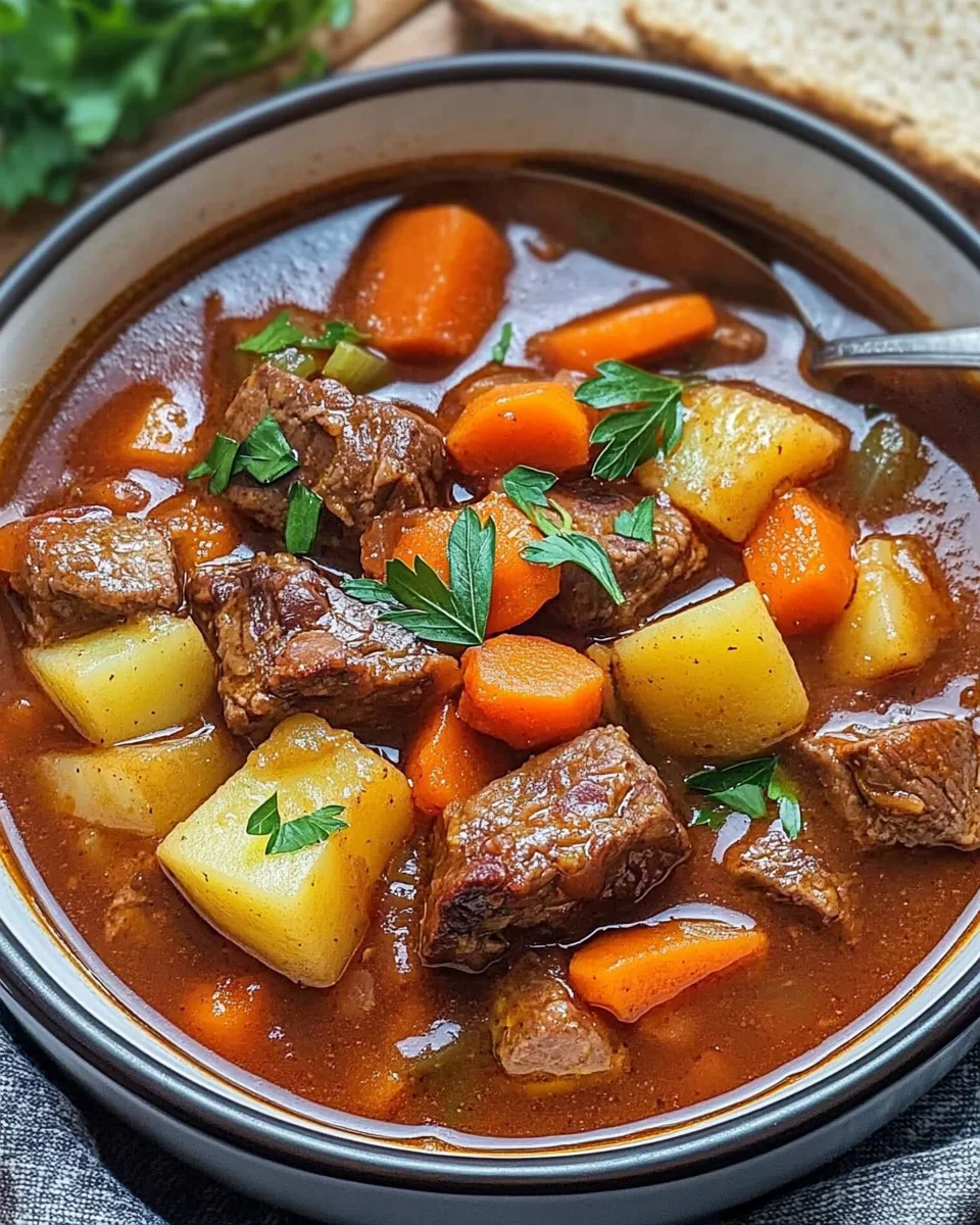 Omas Gulasch ungarisches Abendessen Art