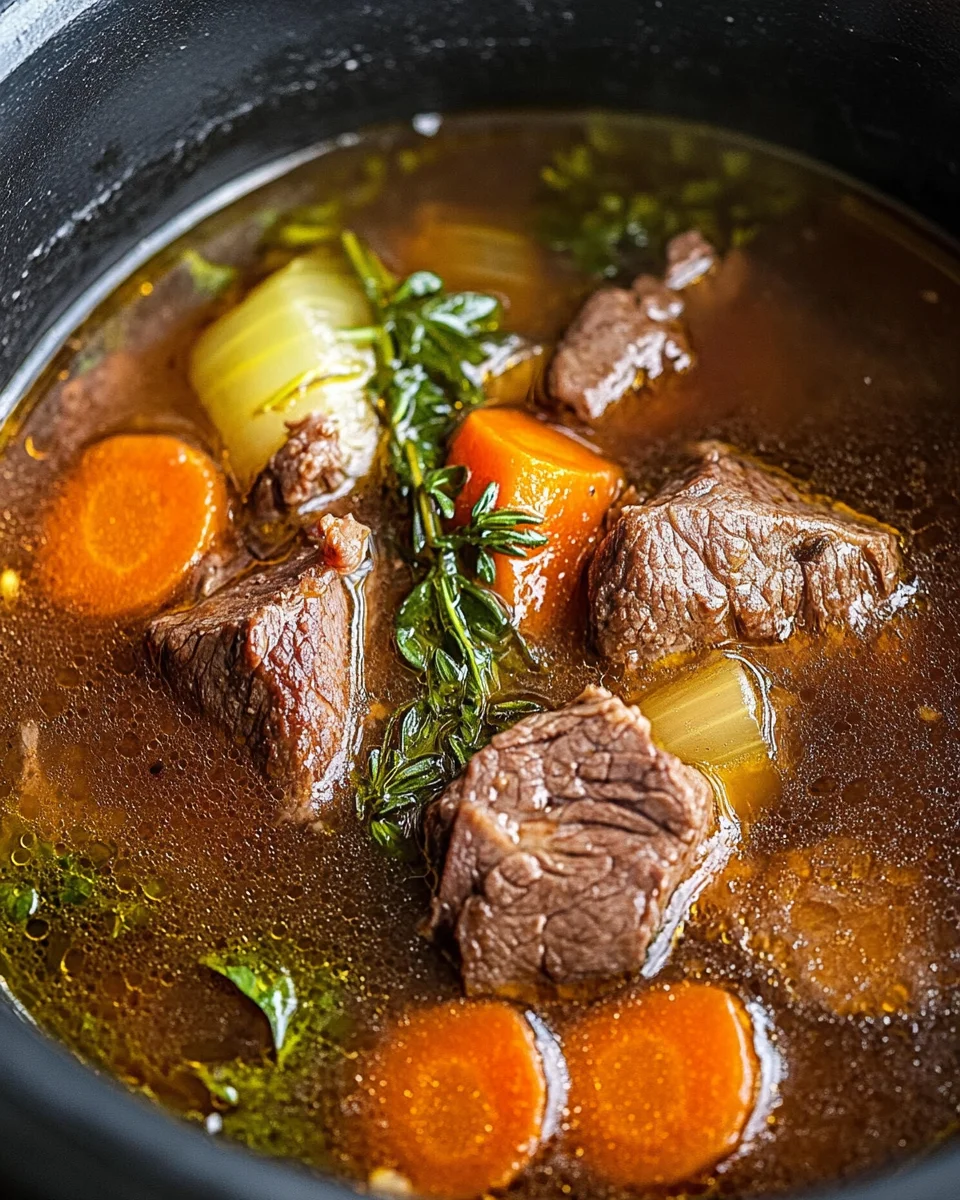 Omas Rinderbrühe: einfaches Grundrezept für Rindersuppe