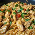 One Pot Orzo Pasta mit Hähnchen