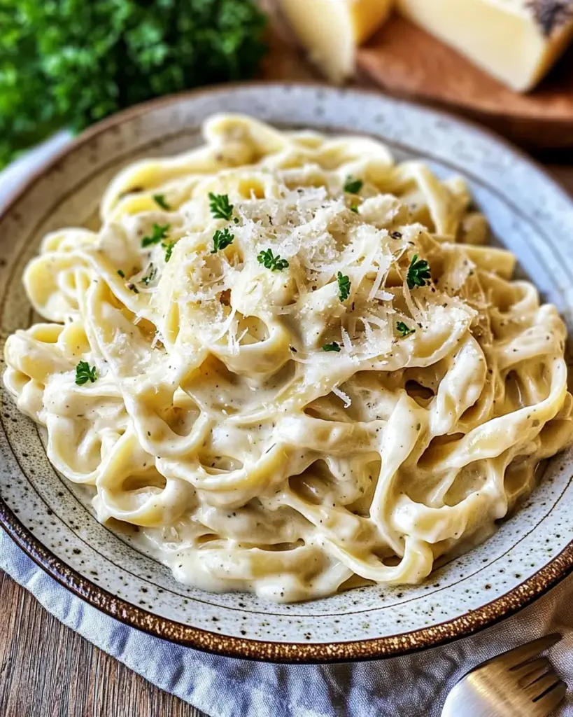 Pasta in Käse-Sahne-Soße