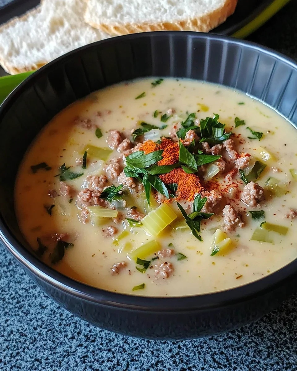 Porree - Hackfleisch - Suppe von elke4