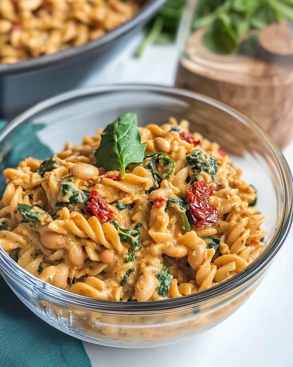 Proteinreiche vegane „Marry Me Pasta“ (zur Vorbereitung geeignet)
