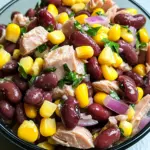 Proteinreicher Kidneybohnen-Thunfisch-Salat
