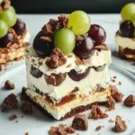 Schnelles Schichtdessert mit Weintrauben