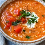 Tomatensuppe mit Reis