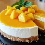 Tropischer Mango-Käsekuchen