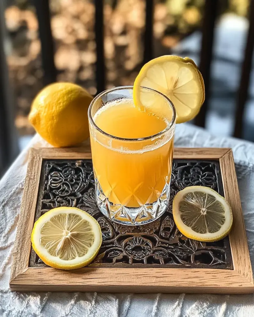 Zitronen-Ingwer-Shot mit Honig