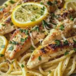 Einfaches Zitronen Hähnchen Pasta