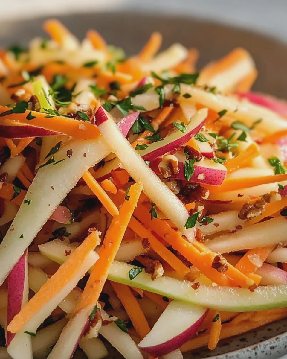 Frischer Kohlrabi-Karotten-Apfel-Salat: Schnell, Frisch & Vitaminreich