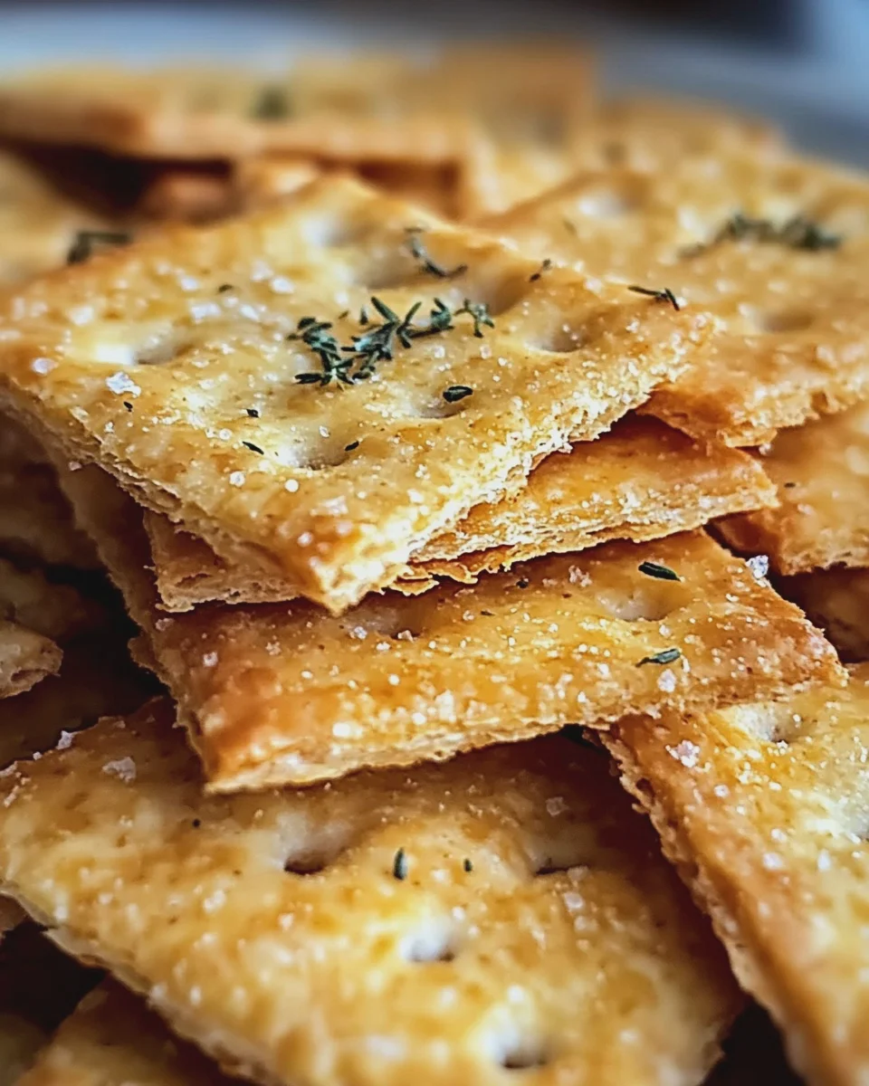 Krosse Hüttenkäsecracker mit nur 2 Zutaten