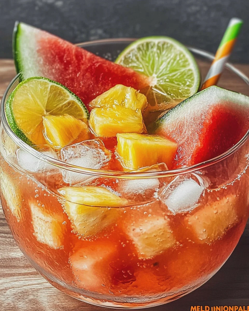 Melonen-Ananas-Bowle