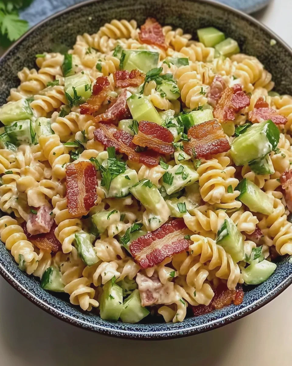 Nudelsalat mit Speck - FlirtyFood