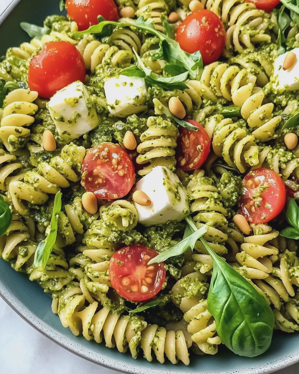 Schneller Antipasto-Pesto-Nudelsalat - thegirlskitchen