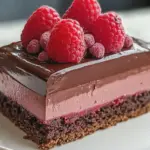 Schokoladen himbeer mousse torte