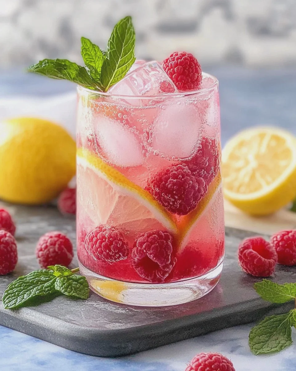 Spritzige Himbeer-Limonade