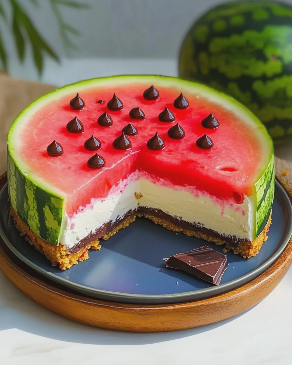 Wassermelonen Kuchen ohne backen
